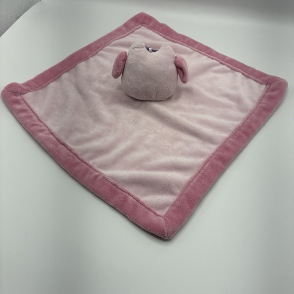Tiddliwinks Pink Owl Plush Baby Lovey Security Blanket Velvety Soft 13" X 13" - Picture 3 of 9